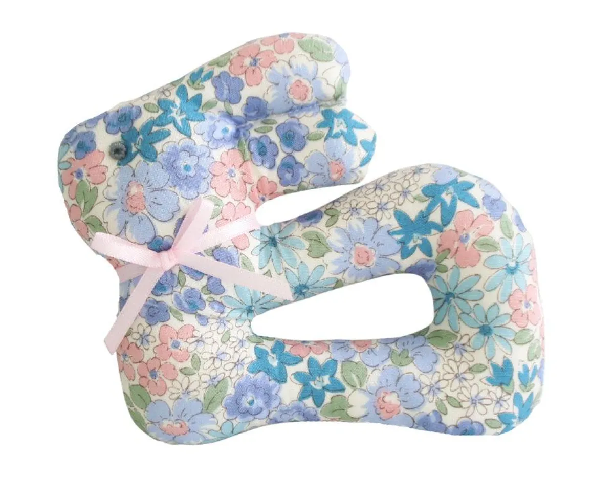 minnow Alimrose Liberty Blue Bunny Rattle Hot