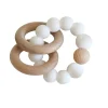 minnow Alimrose White Beechwood Teether Rings Set Discount