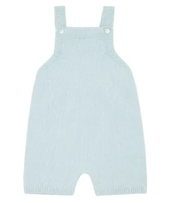 minnow Baby Blue Knit Overall Light Blue Fashion