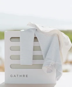 minnow Baby Boys' First Beach Day Bundle Powder Blue Stripe New