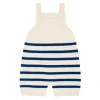 minnow Baby Breton Stripe Overall Breton Stripe Knit New
