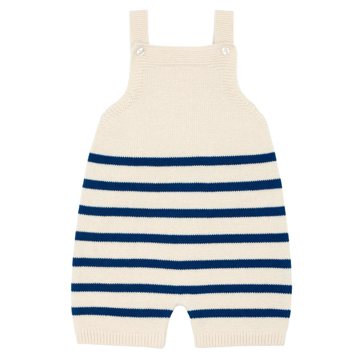 minnow Baby Breton Stripe Overall Breton Stripe Knit New