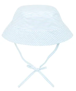 minnow Baby Bucket Hat | Swim Powder Blue Stripe Discount
