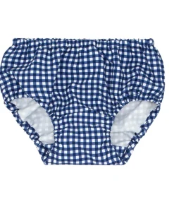 minnow Baby Diaper Cover | Swim Navy Gingham Clearance