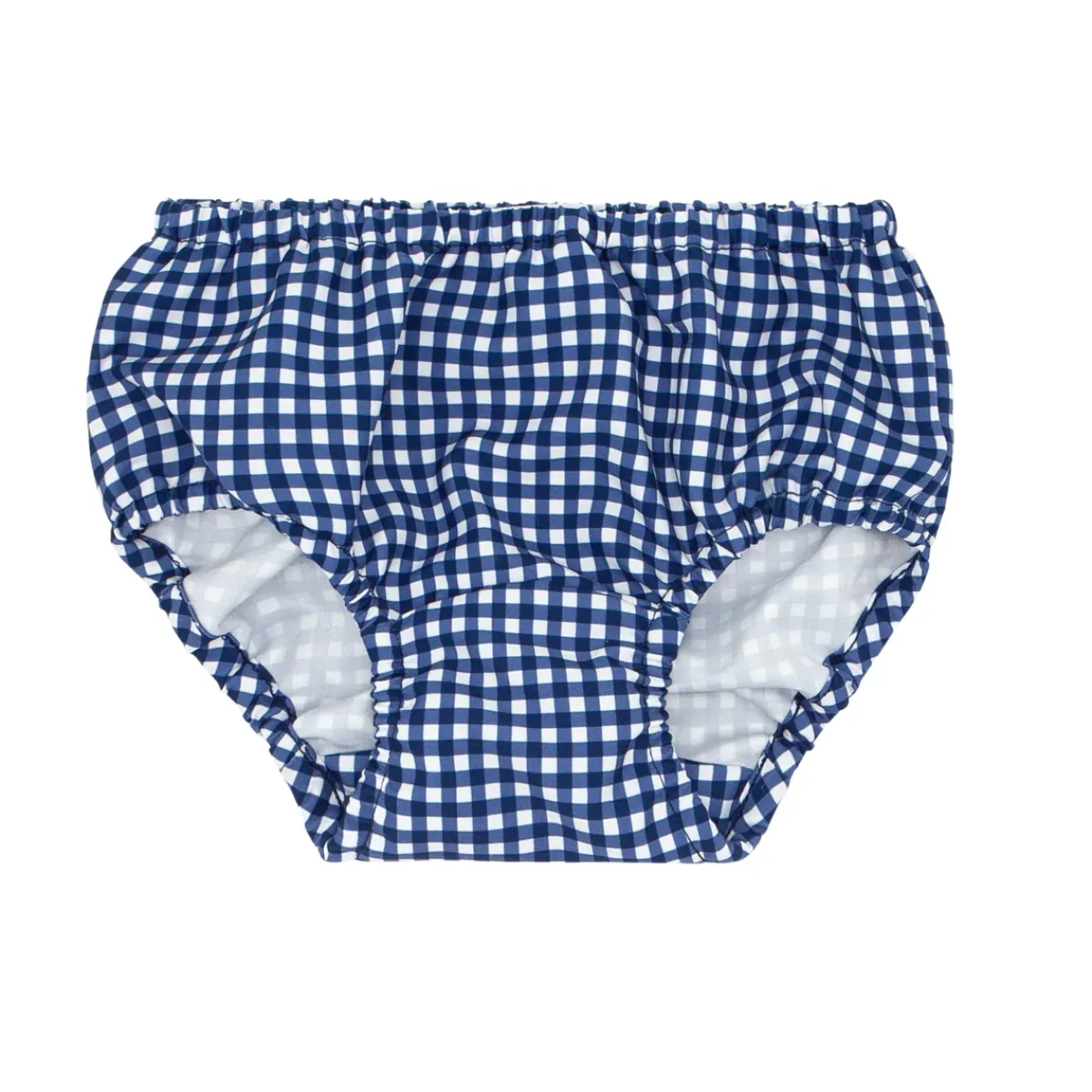 minnow Baby Diaper Cover | Swim Navy Gingham Clearance