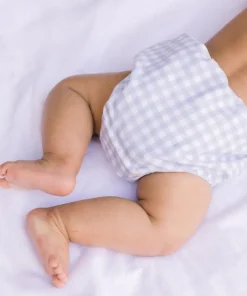 minnow Baby Diaper Cover | Swim Oasis Blue Gingham New
