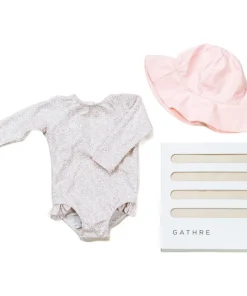 minnow Baby Girls' First Beach Day Bundle Antique Floral Hot