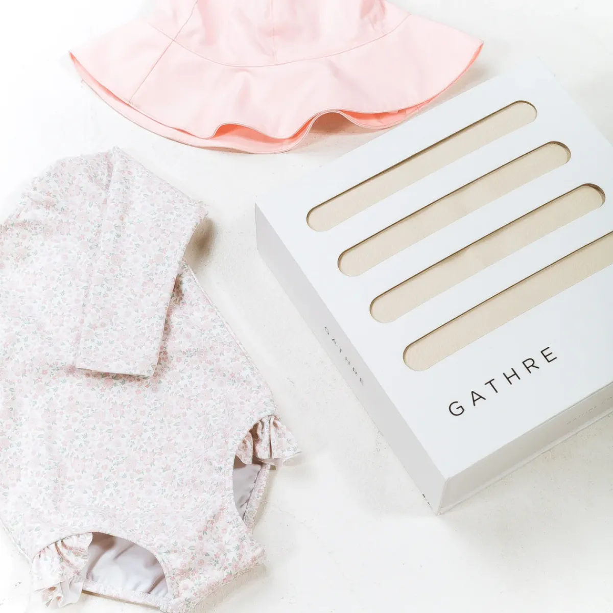 minnow Baby Girls' First Beach Day Bundle Antique Floral Hot