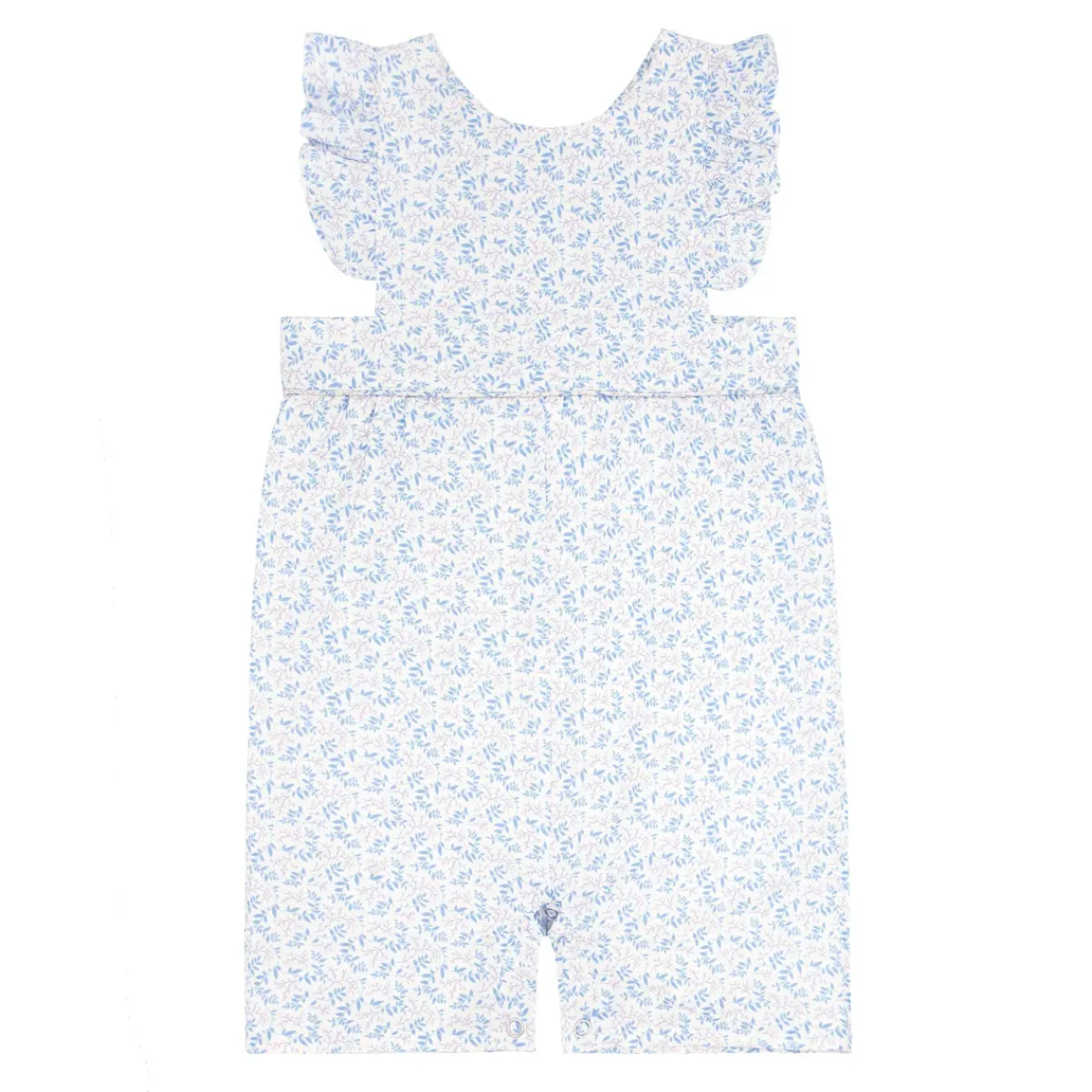 minnow Baby Girls Pinafore Romper Briland Blue Botanic Fashion