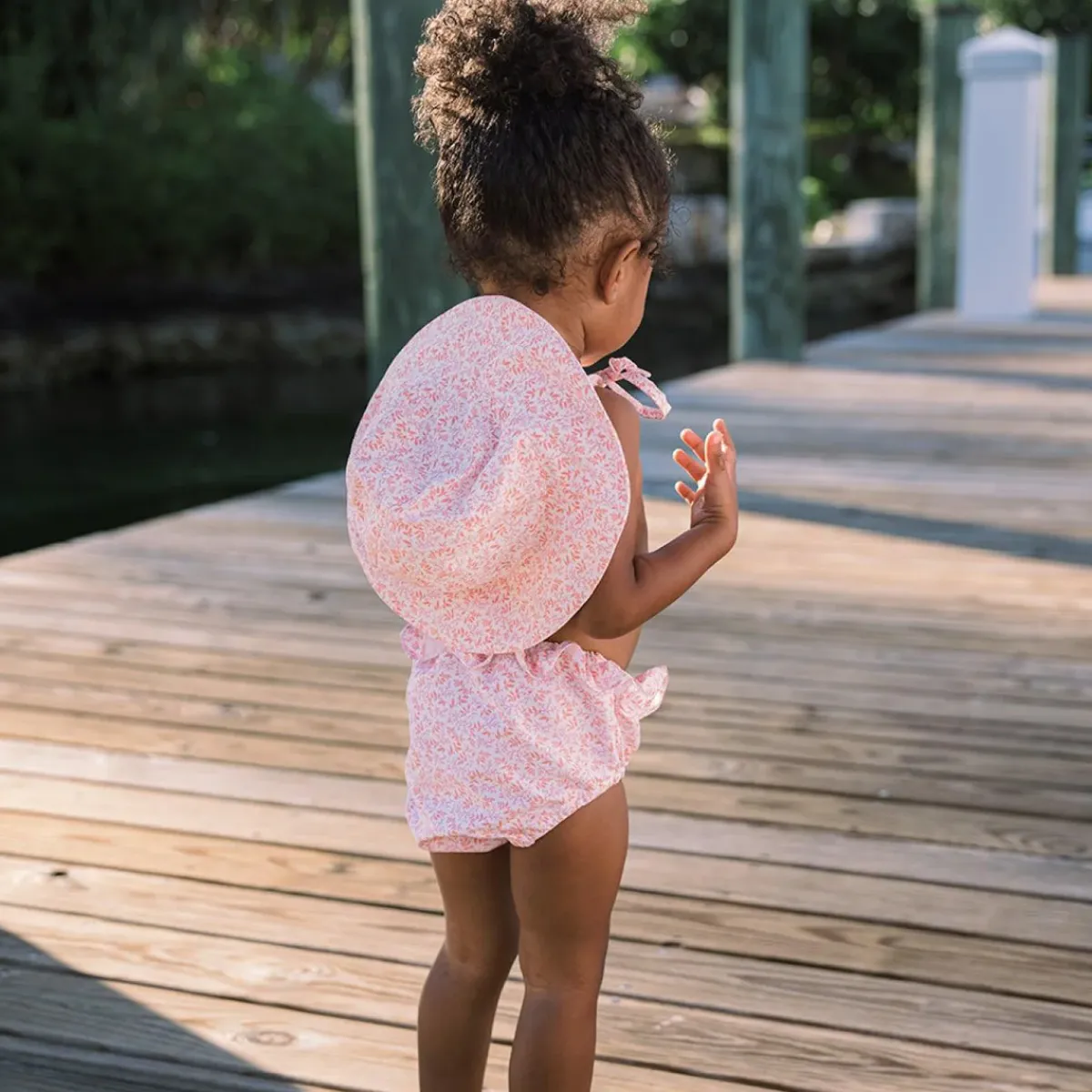 minnow Baby Sun Hat Calypso Coral Botanic New