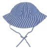 minnow Baby Sun Hat | Swim Navy Stripe Outlet