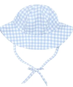 minnow Baby Sun Hat | Swim Oasis Blue Gingham Online