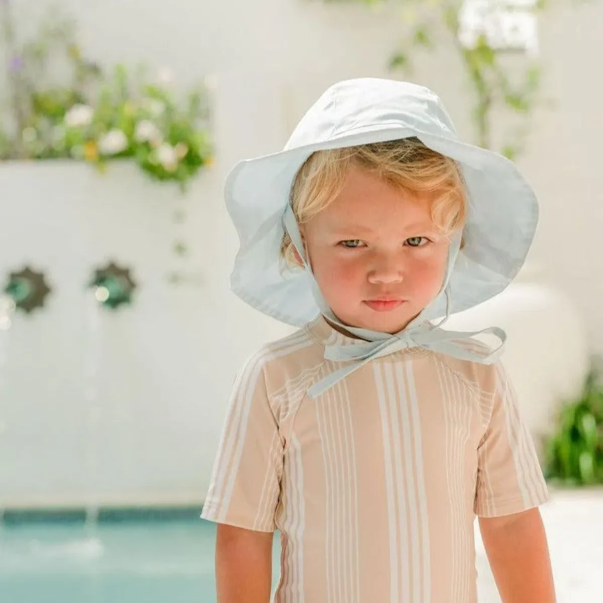 minnow Baby Sun Hat | Swim Light Blue Best