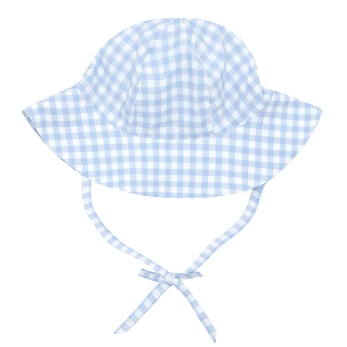 minnow Baby Sun Hat | Swim Oasis Blue Gingham Sale