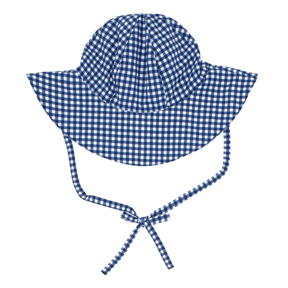 minnow Baby Sunhat | Swim Navy Gingham Outlet