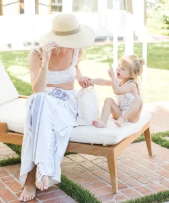 minnow Blue & White Stripe Towel Best