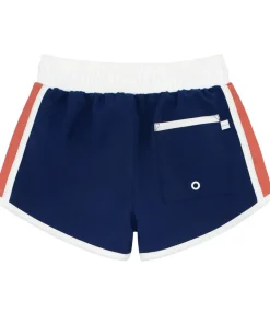 minnow Boys And Dusty Red Boardie | Swim Navy Fashion