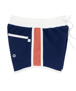 minnow Boys And Dusty Red Boardie | Swim Navy Fashion