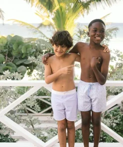 minnow Boys Board Short Bay Lavender Hot