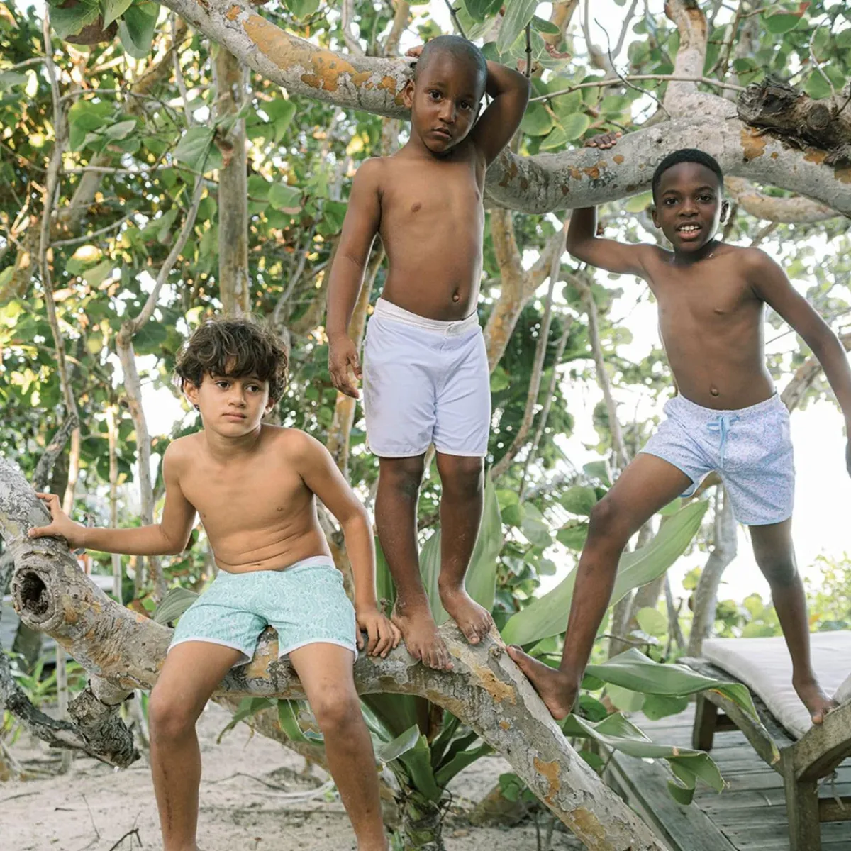 minnow Boys Board Short Bay Lavender Hot