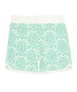 minnow Boys Board Short Abaco Green Paisley Clearance