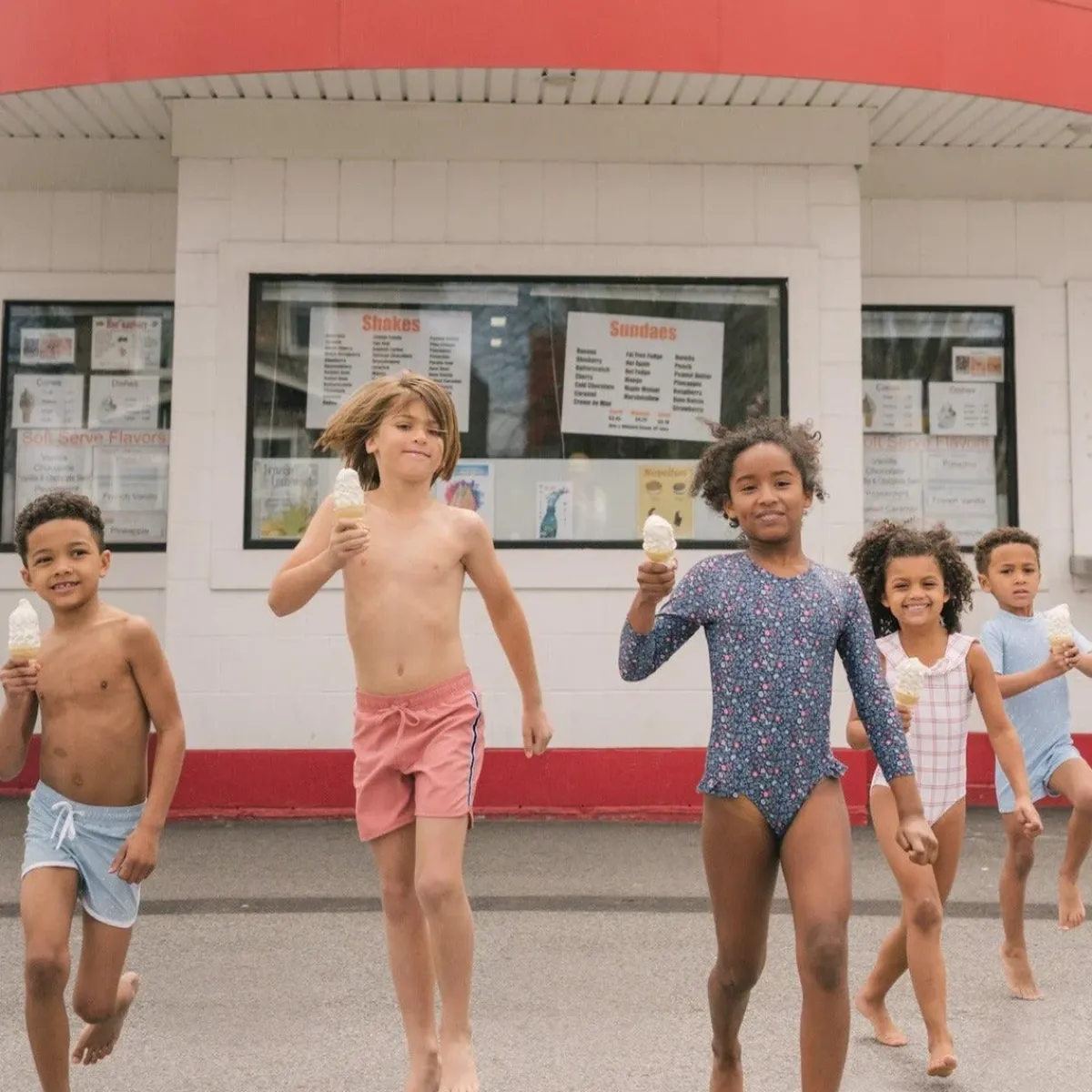 minnow Boys Boardie New England Red Fashion