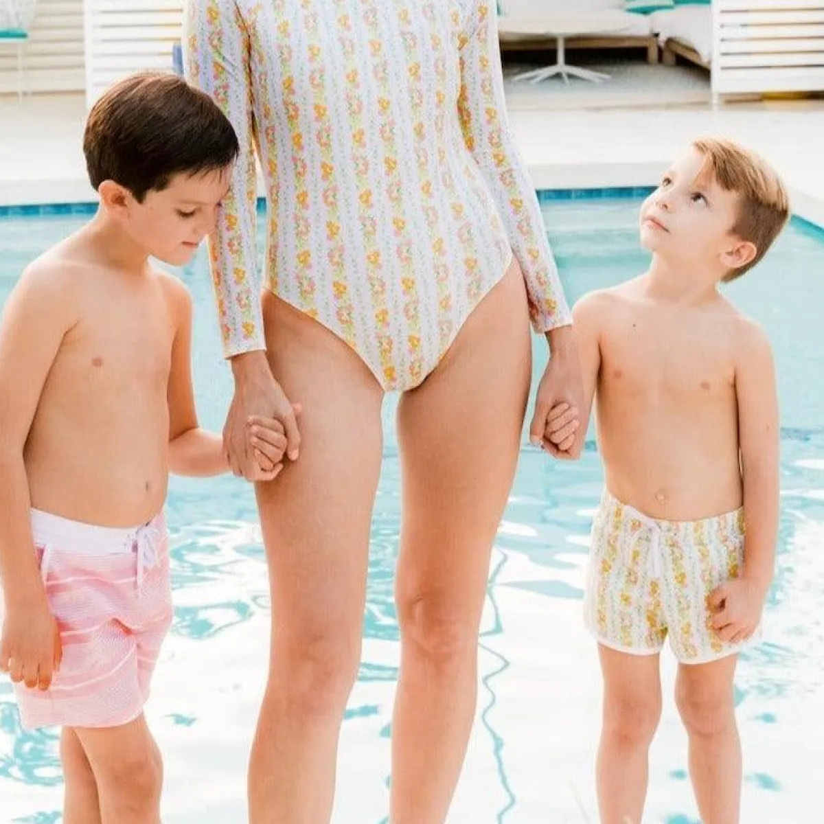 minnow Boys Boardie Linear Citrus Fashion