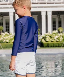 minnow Boys Boardie Powder Blue Stripe Outlet