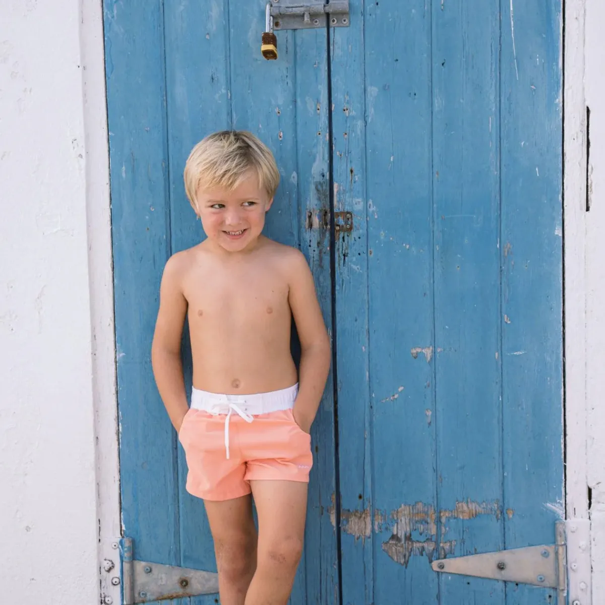 minnow Boys Boardie Calypso Coral Online