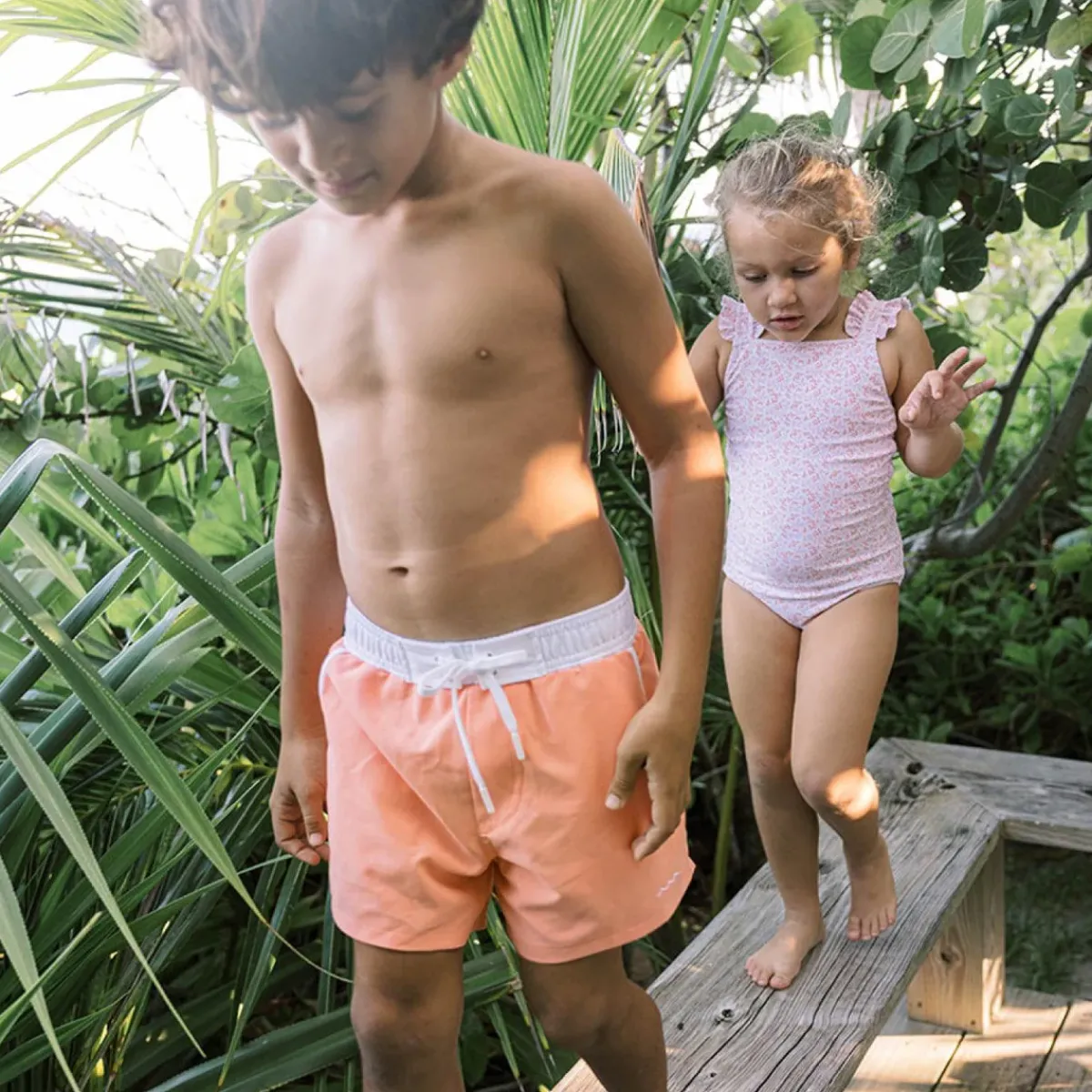 minnow Boys Boardie Calypso Coral Online