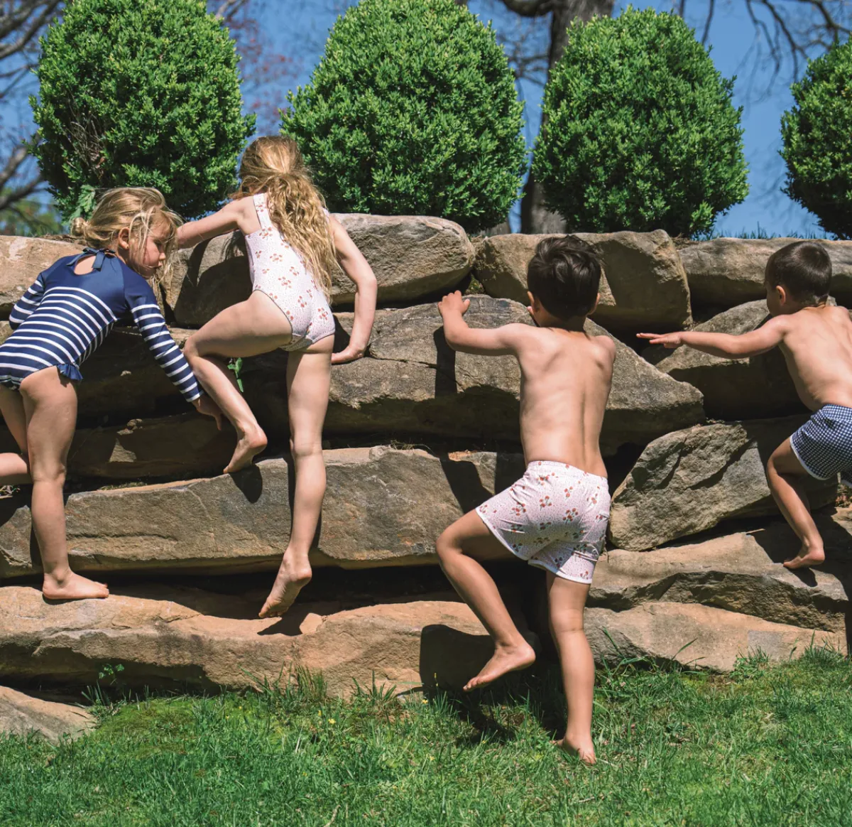 minnow Boys Boardie | Swim Raspberry Red Clearance