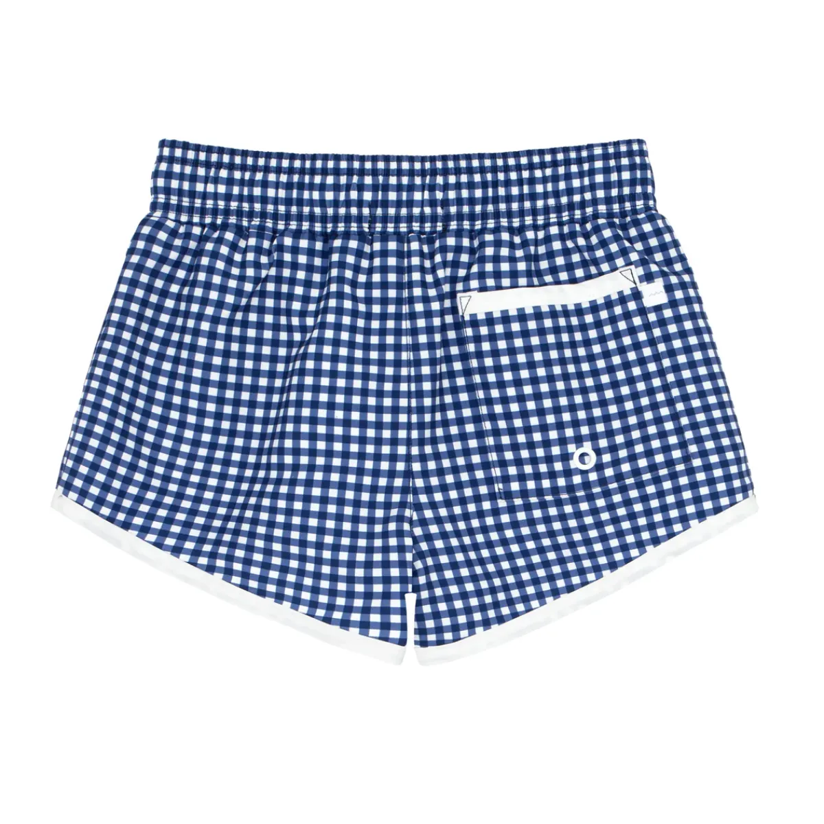 minnow Boys Boardie | Swim Navy Gingham Outlet