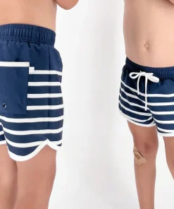 minnow Boys Boardie | Swim Navy Breton Stripe Outlet