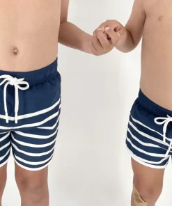 minnow Boys Boardie | Swim Navy Breton Stripe Outlet