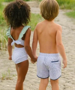 minnow Boys Boardie Slate Floral Best