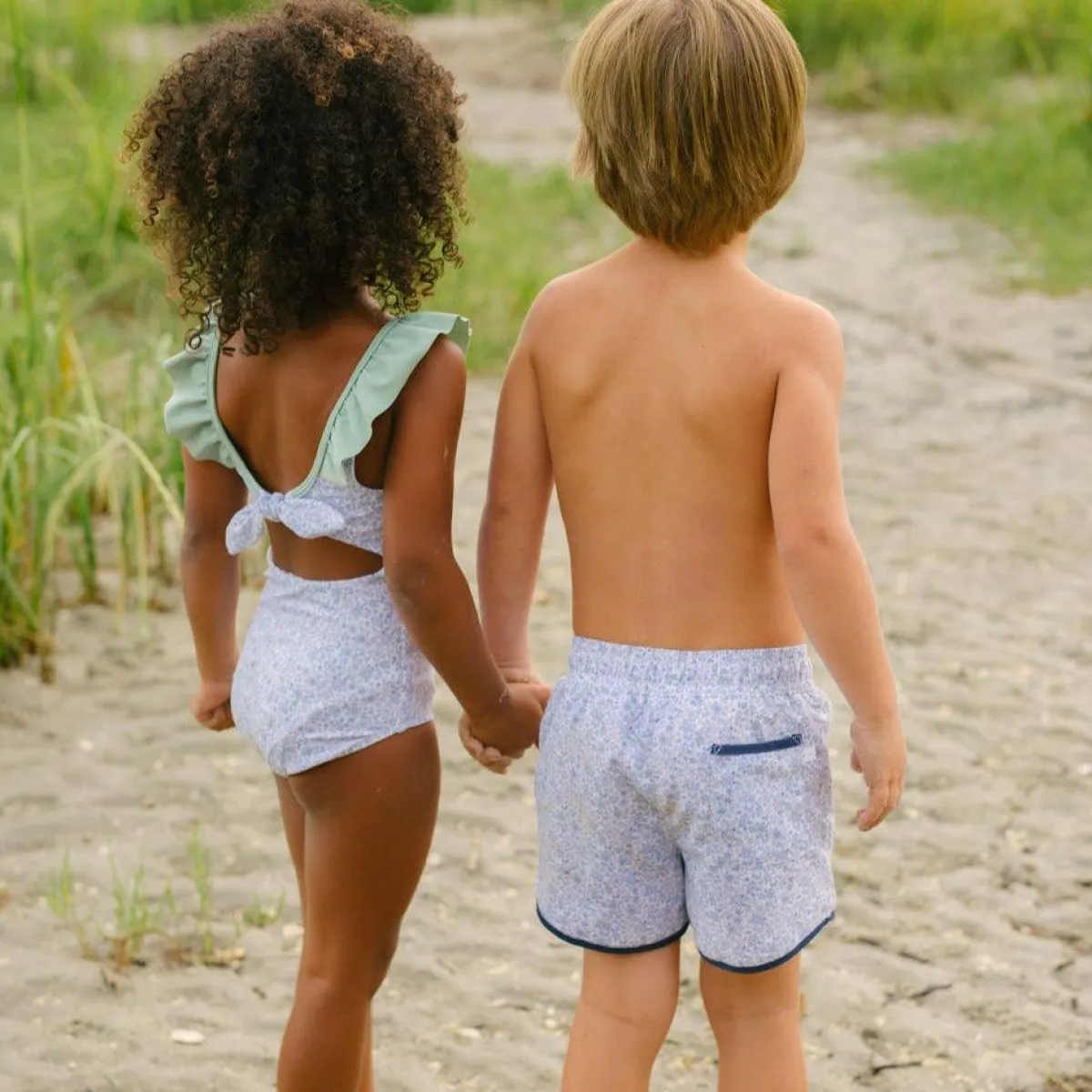 minnow Boys Boardie Slate Floral Best