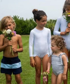 minnow Boys Boardie Navy Colorblock Online