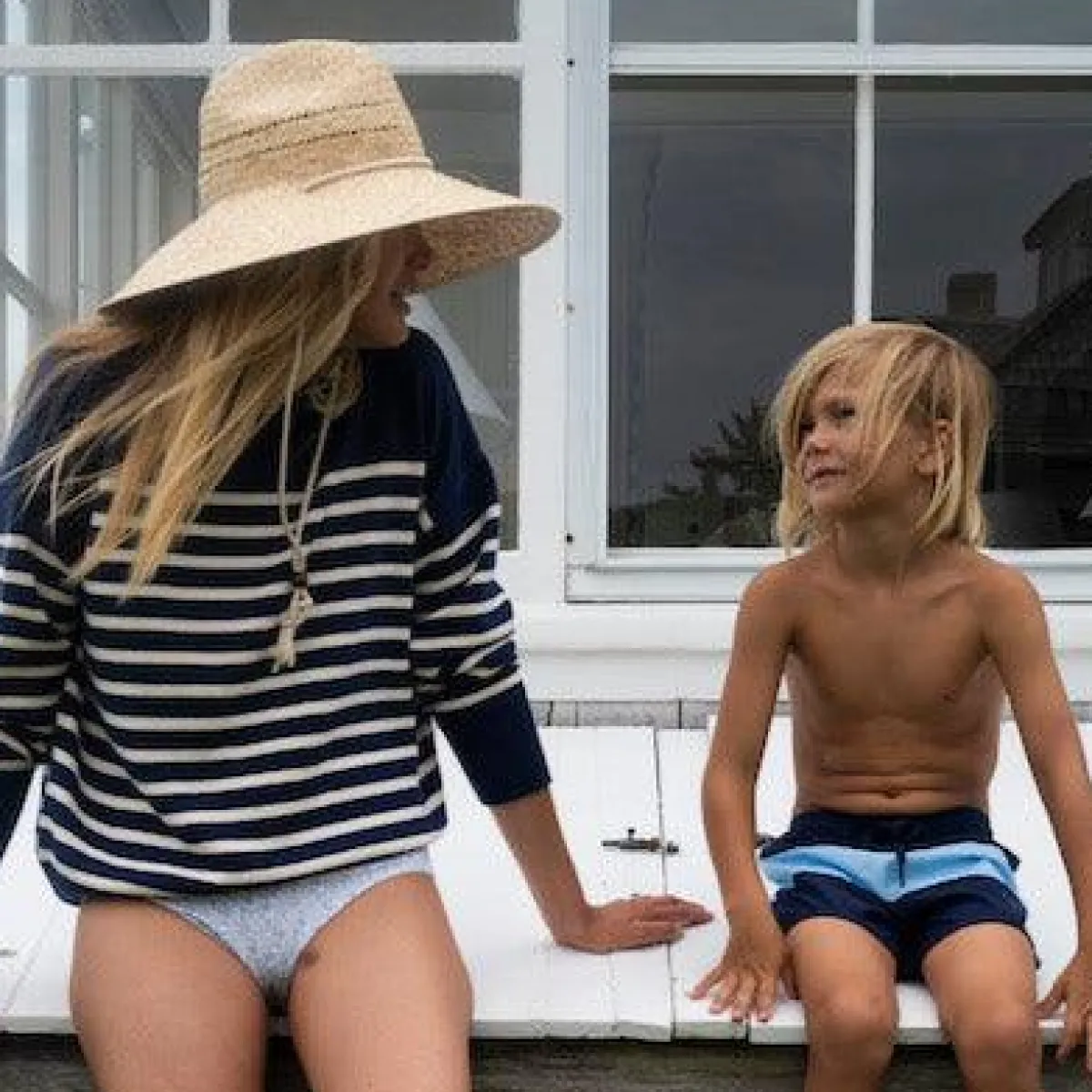 minnow Boys Boardie Navy Colorblock Online