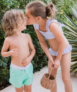 minnow Boys Boardie With Pockets Palm Green Best