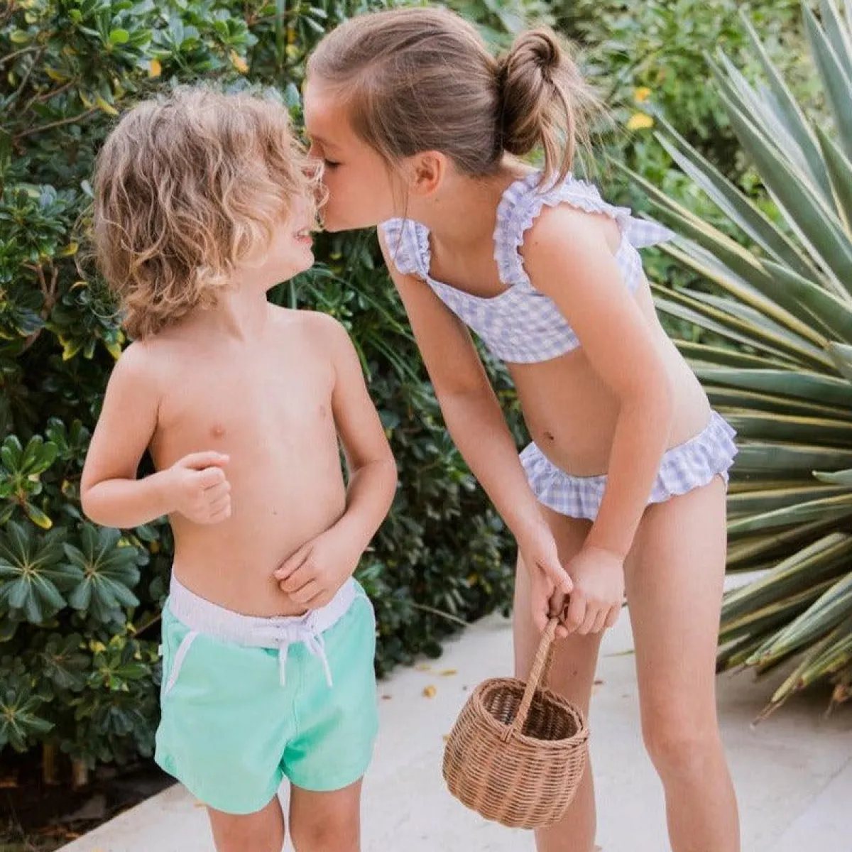 minnow Boys Boardie With Pockets Palm Green Best