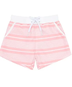 minnow Boys Boardie With Pockets Sorbet Pink Stripe Discount