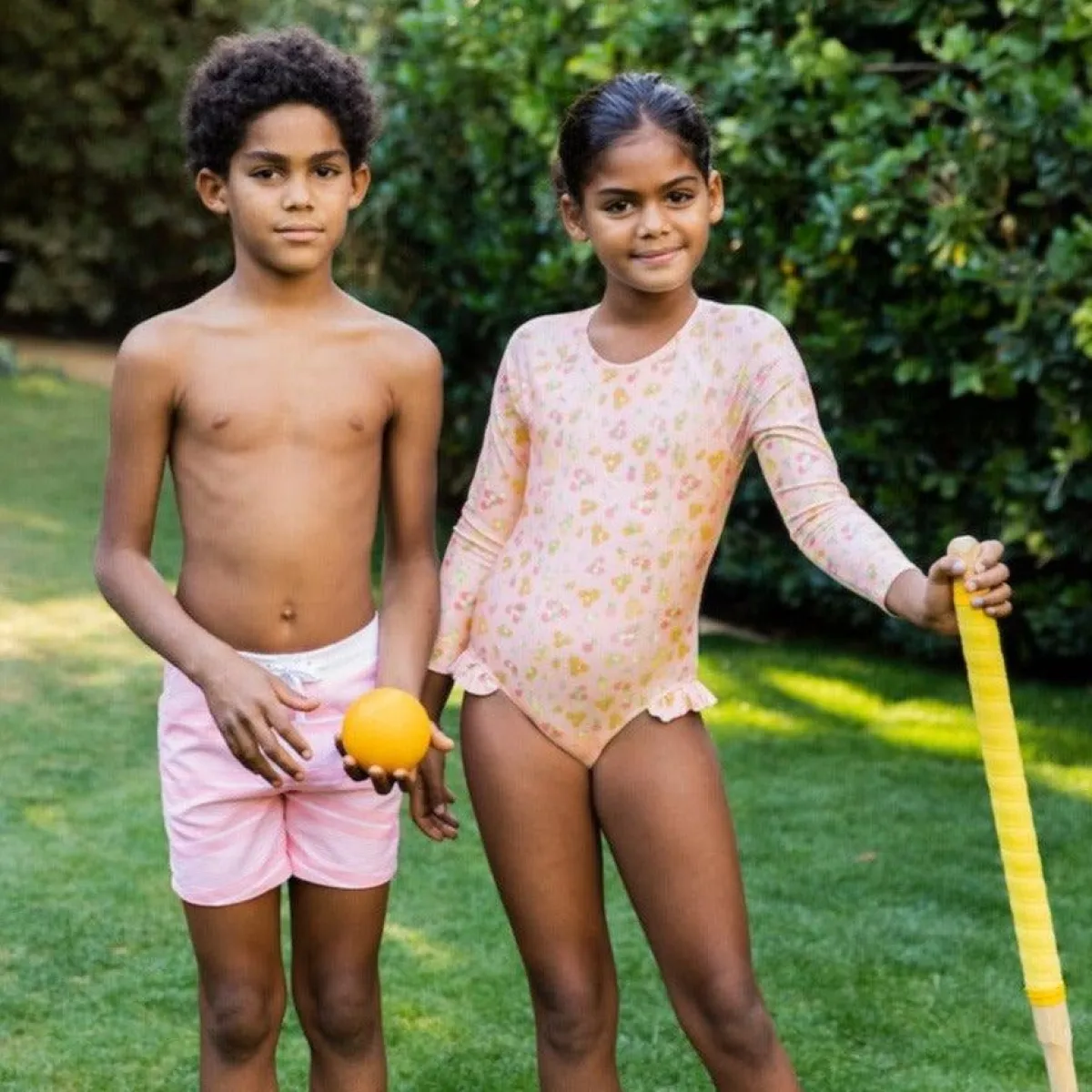 minnow Boys Boardie With Pockets Sorbet Pink Stripe Discount