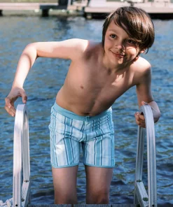 minnow Boys Boardshort | Swim Freshwater Stripe Best