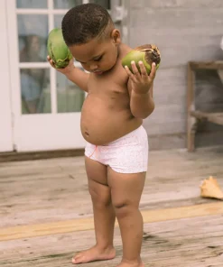 minnow Boys Brief Calypso Coral Botanic Hot