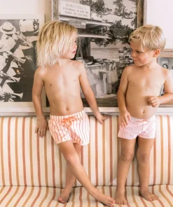 minnow Boys Brief Calypso Coral Botanic Hot