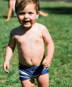 minnow Boys Brief | Swim Navy Breton Stripe Clearance