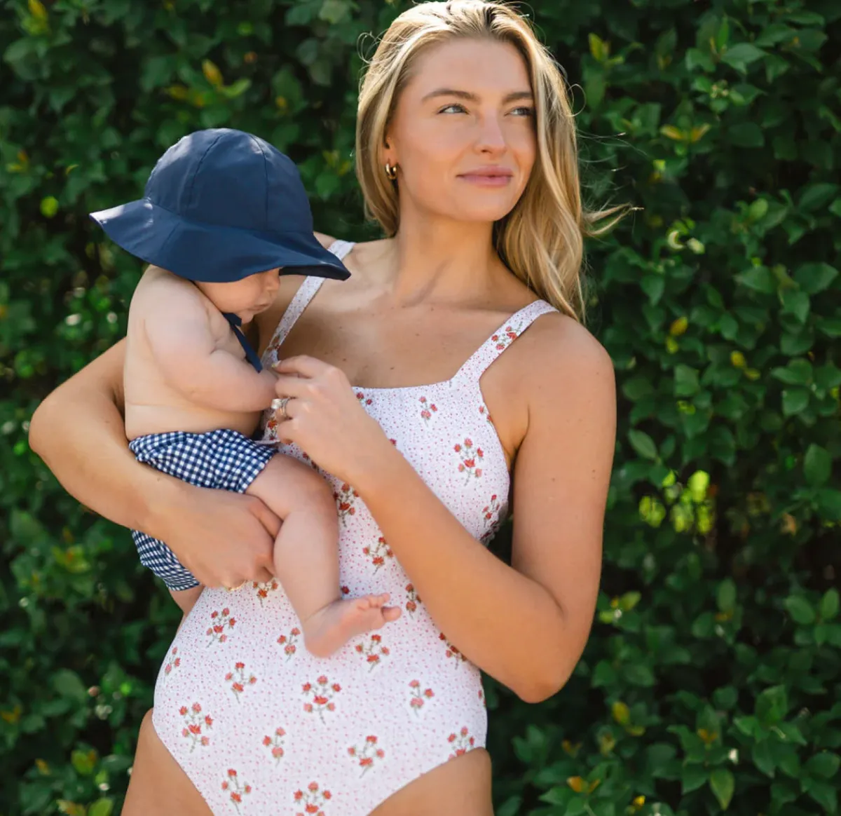 minnow Boys Brief | Swim Navy Gingham Discount