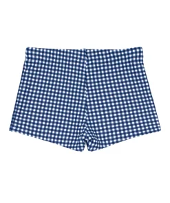 minnow Boys Brief | Swim Navy Gingham Discount