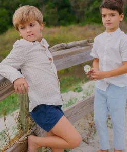 minnow Boys Canvas Pant Light Blue Fashion