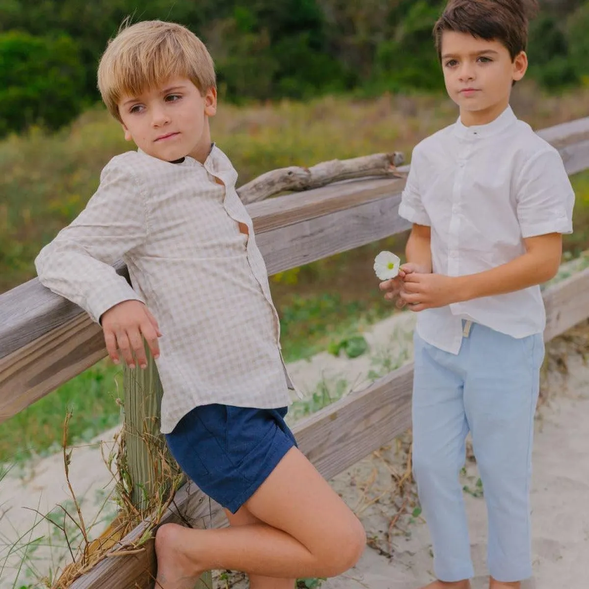 minnow Boys Canvas Pant Light Blue Fashion